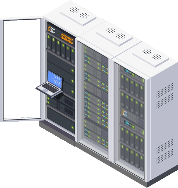 Racks-rechts Automation im Rechenzentrum